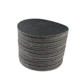 A2Z Tools & More Premium 5 Inch Hook and Loop Grip Sanding Discs - No Hole Black Silicon Carbide Sandpaper - for Stone, Metal, Wood Floor, Auto Body Repair, Paint, and Plastics (600 Grit Pack of 50)