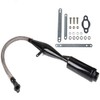 For Black Viper Flexible Muffler Exhaust Pipe For 80cc Bike