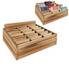 Amcortn Card Display Shelf - Wooden Playing Card Display Card