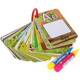 26 Alphabet Water Cards, Children Drawing Card for Kids Educational Toys for Travel - Style: number cards