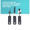 Weighted Extra Wide Handles Easy Grip Cutlery Set, Disability Ideal