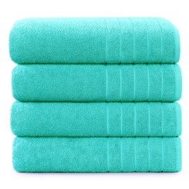 Casa Platino Bath Sheets Large, 4 Pack Bath Sheet(36"x 72"), 100% Ring Spun Cotton Green Bath Sheet, Highly Absorbent Bath Sheets, Quick Dry Bath Sheets, Soft Towel, Bath Sheet Towels Oversized