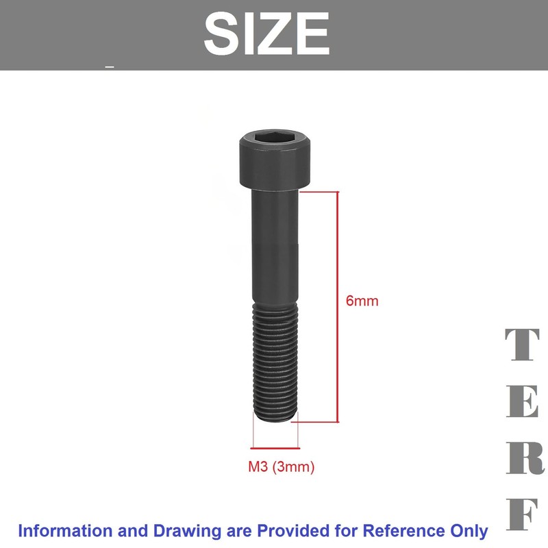 TERF® M3 X 6mm Hex Socket Cap Head Machine Screws