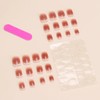 Nail Tip, Short, 24 Pieces, Medium, False Nails, Gradient, Pink,