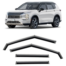 CLIM ART in-Channel Incredibly Durable Rain Guards for Mitsubishi Outlander 2022-2026, Original Window Deflectors, Vent Window Visors, Vent Deflector, 4 pcs. - 622611