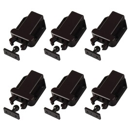 6 Pcs Cabinet Catches, Door Latch Magnetic Cabinet Locks, Durable Drawer Cabinet Locks Truck Cap Locking, Magnetic Door Catch for Home Kitchen Cupboard and All Kinds of Furniture(Brown)
