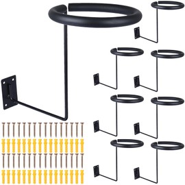 Toolly Wall-Mounted Motorcycle Accessories Helmet Holder Metals Hanger Multifunctional Helmet Rack with Sponge Tubes and Expansion Screws