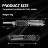 Automatic Utility Knife,All Metal Construction Carbon Stainless Steel Blade,EDC Push