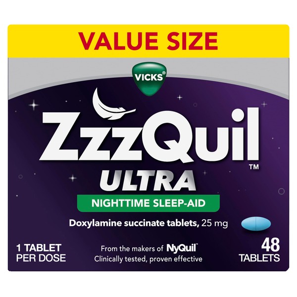 ZzzQuil ULTRA, Sleep Aid, Doxylamine Succinate 25mg, Sleep Aids for