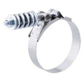 Breeze B9224-0456 Heavy Duty Spring Loaded T-Bolt Clamp Effective Diameter Range: 4.56" - 4.88" (115.9mm - 123.8mm)