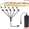 jose2015 2PCS EL Wire Splitter 7 Way,7 Female to 1