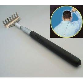 Max Force Metal Telescoping Pocket Back Scratcher with Black Grip
