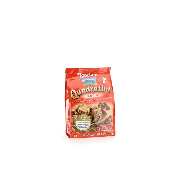 Loacker Quadratini Premium Hazelnut Wafer Cookies, 250g/8.82oz