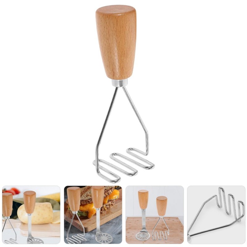 Alipis Potato Masher Stainless Steel Wire Masher Baby Food Masher