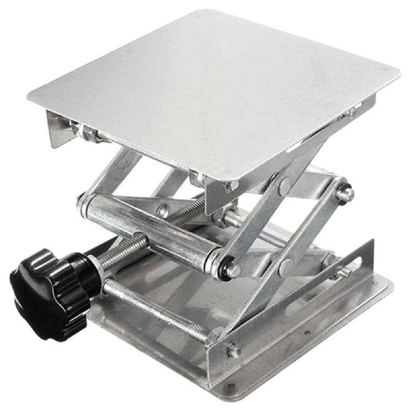 Stainless Steel Lab Jack Scissor Stand Platform (6" x 6")