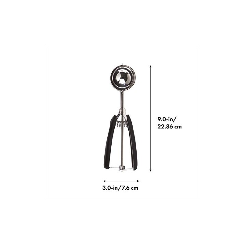 OXO 1044082 Cuchara para Masa, Grande, Acero Inox, 45 ml