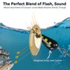 QualyQualy Trout Lures Fishing Spinnerbaits 5pcs Brass Hard Metal Spinner