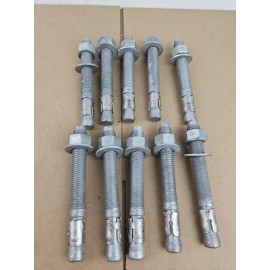 Unbranded 10 PC LOT 3/4-10 X 6 1/4" Wedge Anchors Hot Dipped Galvanized
