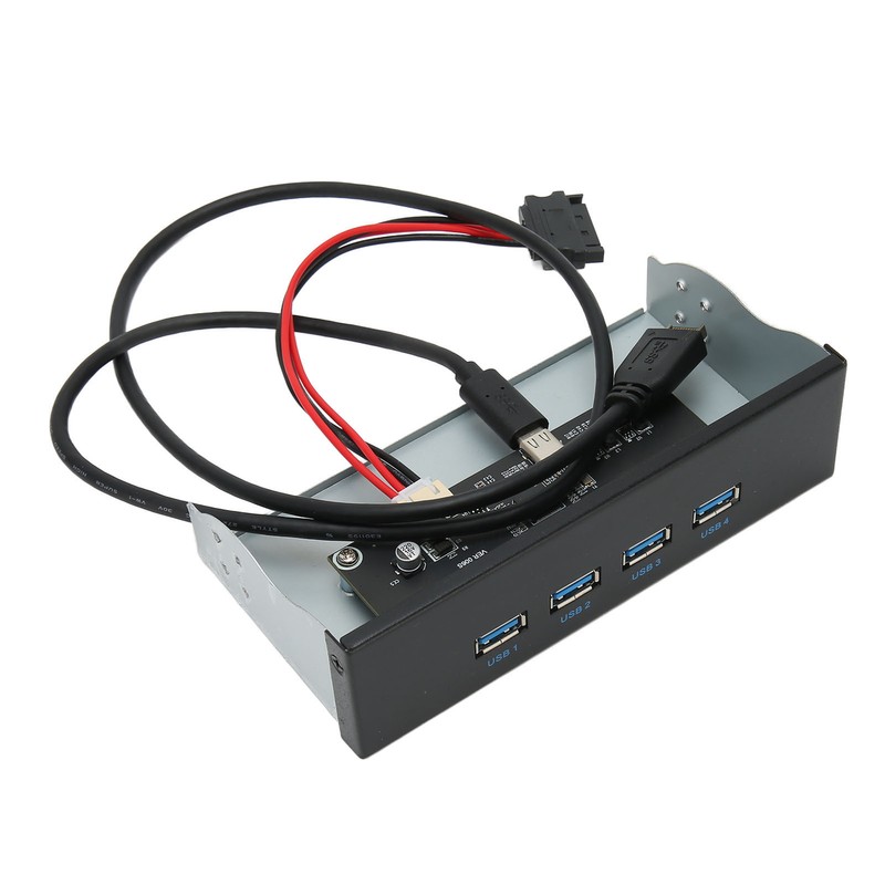 USB 3.2 Front Panel Hub 5.25in 4 Ports 10Gbps Stable