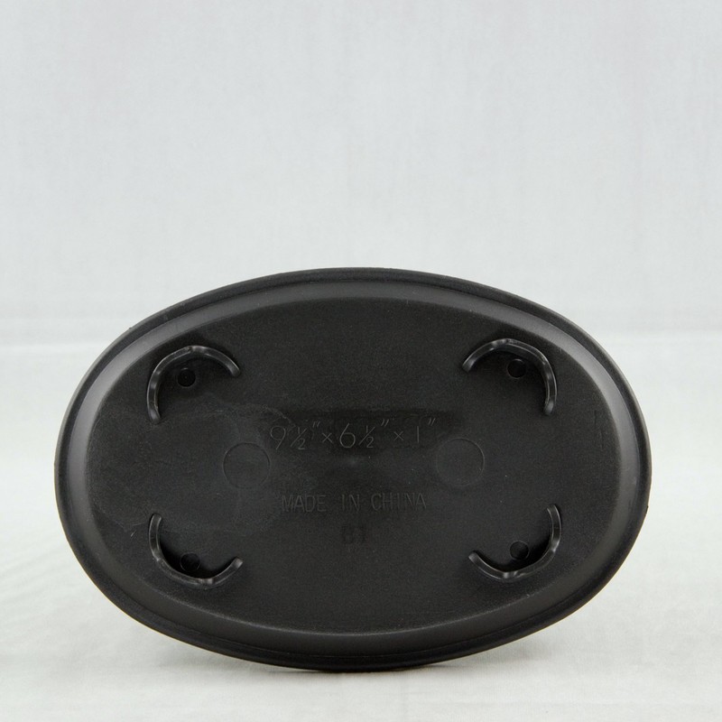 Oval Black Plastic Humidity/Drip Tray for Bonsai Tree 9.5"x 6.5"x