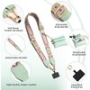 Czrqvyx Phone Strap with Zippered Pouch, Adjustable Crossbody Strap, Clip