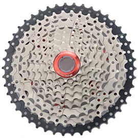 BOLANY 9 Speed Cassette，MTB Cassette 9 Speed， Fit for Mountain Bike, Road Bicycle, MTB, SRAM, Shimano (Silver/Black 11-46T)