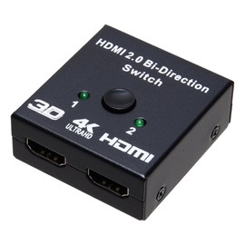 Goods Land 2-Way HDMI Bi-Directional Selector Splitter Switcher 4K Compatible with 2 IN 1 OUT to 1 IN 2 OUT GD-HDMI INOUT