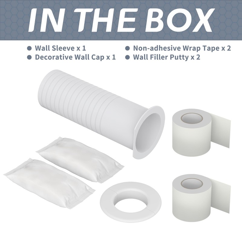 Flamorrow Mini Split Cover Wall Sleeve for Air Conditioning Line