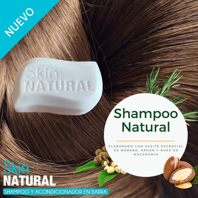 Skin Natural Shampoo y Acondicionador en barra