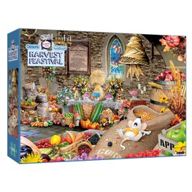 Harvest Feastival 1000 Piece Jigsaw Puzzle | Mike Jupp | Sustainable Puzzle for Adults | (Wormberry Jam) | Premium 100% Recycled Board | Great Gift for Adults | Gibsons Games