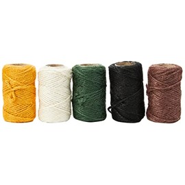 Springboard 70031 Natural Jute Yarn (Pack of 5) 20 m Spools - for DT, Art And Craft