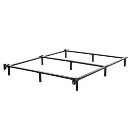 NOAH MEGATRON Queen Size Metal Bed Frame-7 Inch Heavy Duty Bedframe, 9-Leg Support for Box Spring & Mattress Foundation, 3000LBS, Black