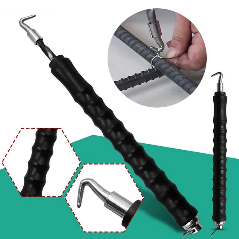 Rebar Wire Twister Tool, Semi-Automatic Retractable Hook Pull Tie Wire
