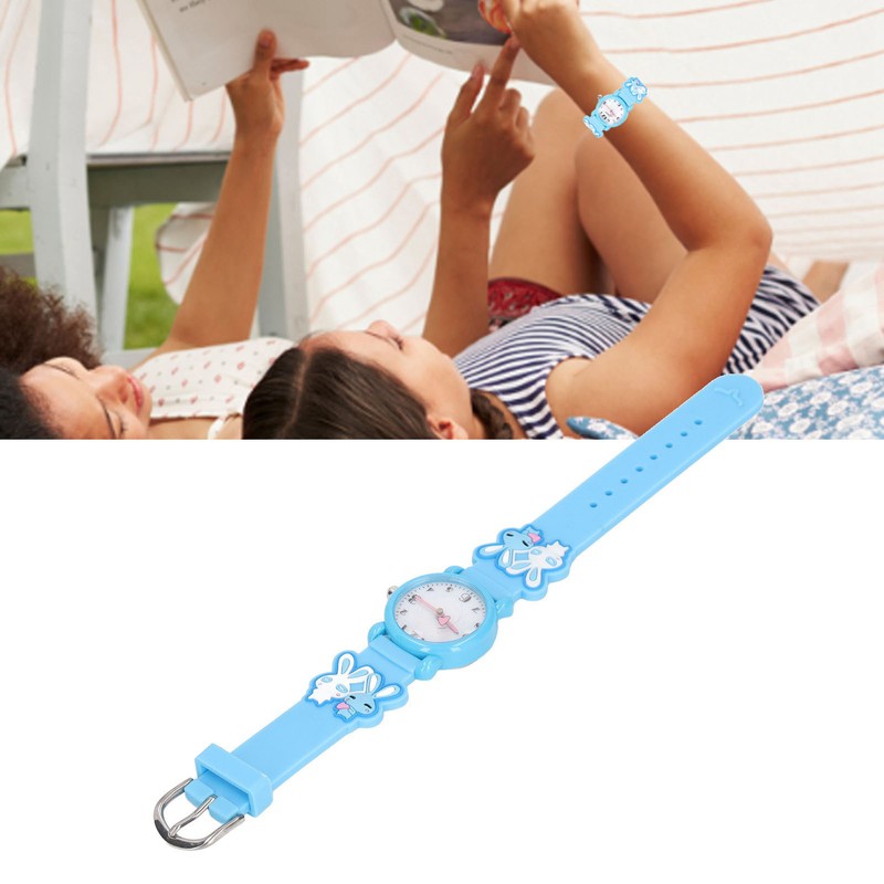 Kids Watch 3D Cartoon Pattern Waterproof Cute Clear Numbers Scale