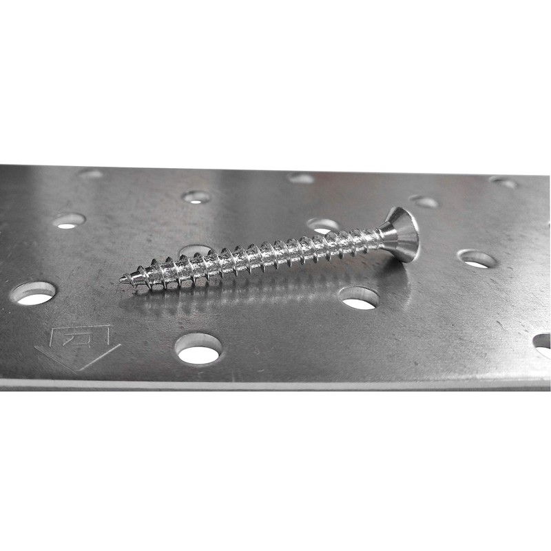 M4 Wood Screws Zinc Plated Long 1.5 inch (0.16" x1.57")