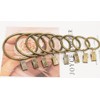 Anawakia Pack of 10 Curtain Rings with Clips Metal Curtain