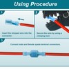 MENTBERY 280PCS Spade Connector Kit, 22-10AWG Quick Disconnect Wire Connectors,