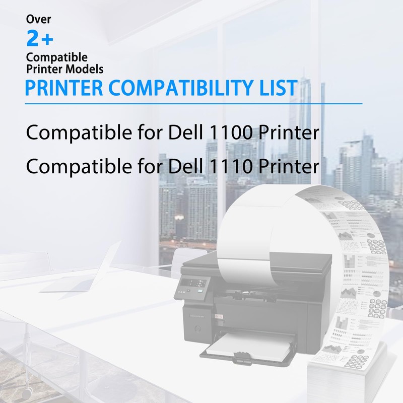 NineLeaf Compatible Toner Cartridge Replacement for Dell 1110 1100 310-6640