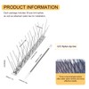 OFFO Bird Spikes Pre-Assembled for Pigeons Birds, Cover 48.7 Feet