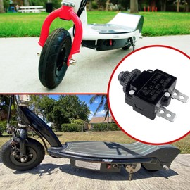 20A Circuit Breaker Reset Switch for Razor E90 E100 E150 E175 E200 E300 Electric Scooter Espark Razor Pocket Rocket Ground Force Go-Kart Mini Chopper ST104 32V DC Breaker Replacement Parts (1 Pack)