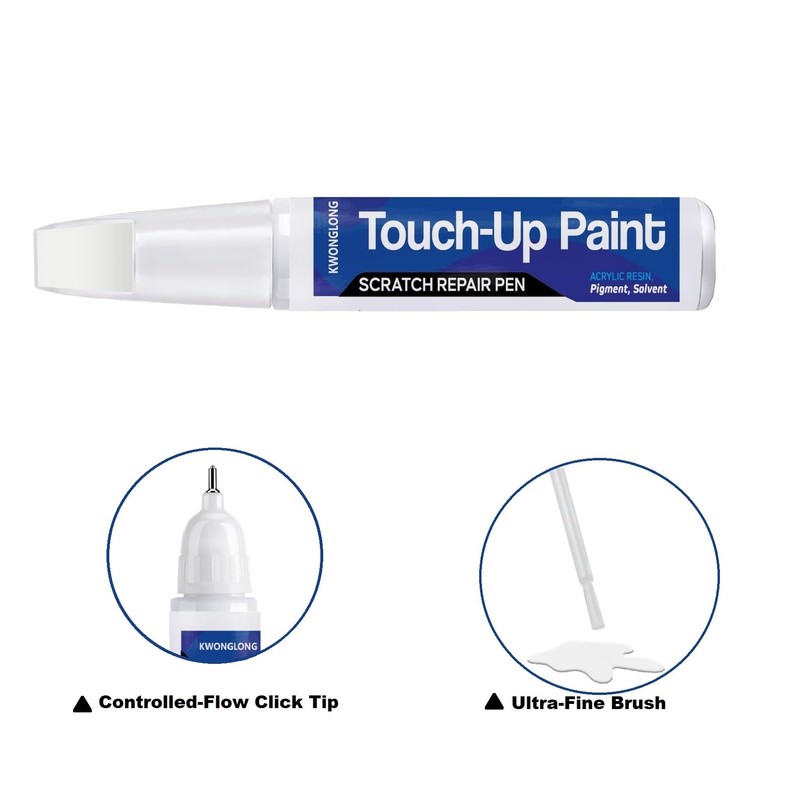 Silky Silver 4SS Touchup Paint Compatible with Kia, 2-in-1 Scratch