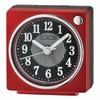 Seiko Fuji II Bedroom Alarm Clock, Metallic Dark Red