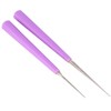 TEHAUX 6pcs Bead Hole Reamer Violet Bead Expander Tools for