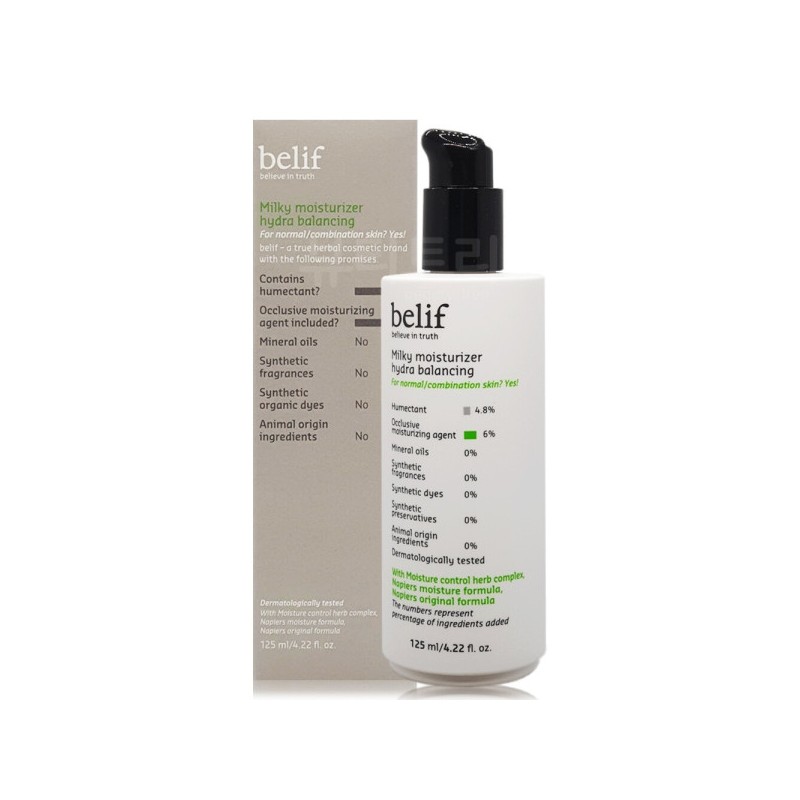 Belief Milky Moisturizer Hydra Balancing 125ml/Skin / 빌리프 밀키 모이스춰라이저