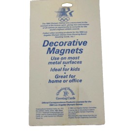 OLYMPIC Magnets Sam Eagle L. A. ARCHERY ROWING SHOT PUT GYMNASTICS NOS Vtg 80's