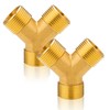 2 Stück G3/4" Messing 2 Wege Wasseranschluss Verteiler, 3/4 Zoll