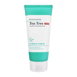 Bringgreen Tea Tree Cica Trouble Cleansing Foam 300ml Acne Cleansing Non-irritating Soothing Face Wash / 브링그린 티트리 시카 트러블 클렌징 폼 300ml 여드름크렌징 자극없는 진정 세안제