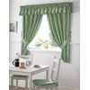 Alan Symonds GINGHAM KITCHEN CURTAINS PAIR Pelmets Tiebacks Seat Pads