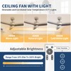 ENLIGHT 52" DC Ceiling Fan with Light, LED Light Kit,