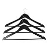 HOME It® 3 Pack 43cm Black Slotted Trouser Bar Hangers